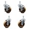 Service Caster 4 Inch High Temp Phenolic Wheel Swivel 10mm Threaded Stem Caster Brake, 2PK SCC-TS20S414-PHRHT-M1015-2-TLB-2 - alternate 1